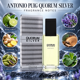 Quorum Silver by Antonio Puig 3.4 Oz Eau De Toilette Spray for Men