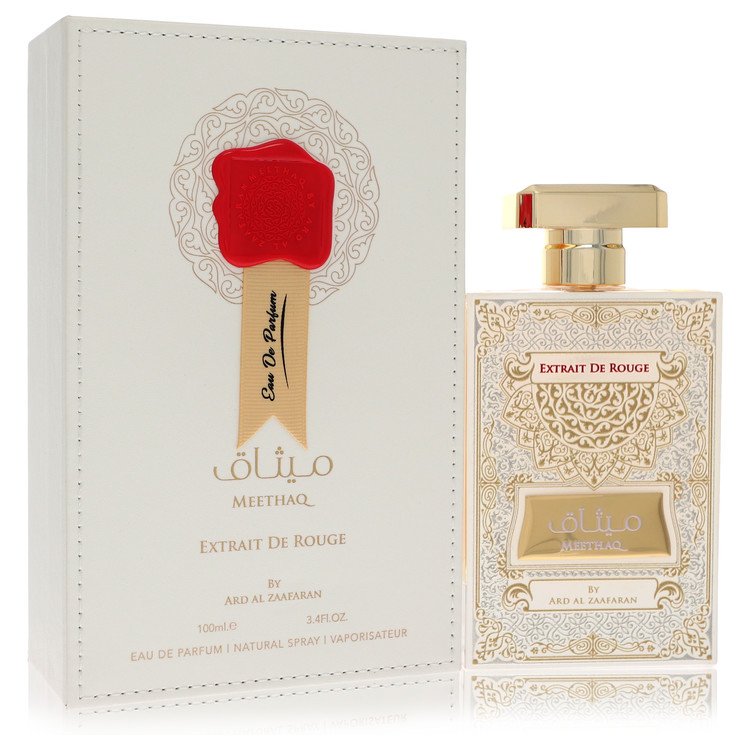 Ard Al Zaafaran Meethaq Extrait De Rouge by Al Zaafaran 3.4 Oz Eau De Parfum Spray (unisex) for Men