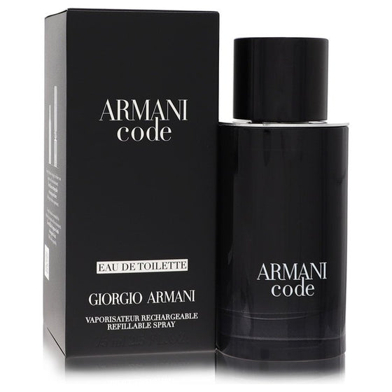 Code Refillable by Armani 2.5 Oz Eau De Toilette Spray for Men