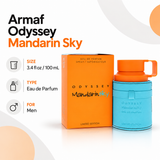 Odyssey Mandarin Sky by Armaf 3.4 Oz Eau De Parfum for Men