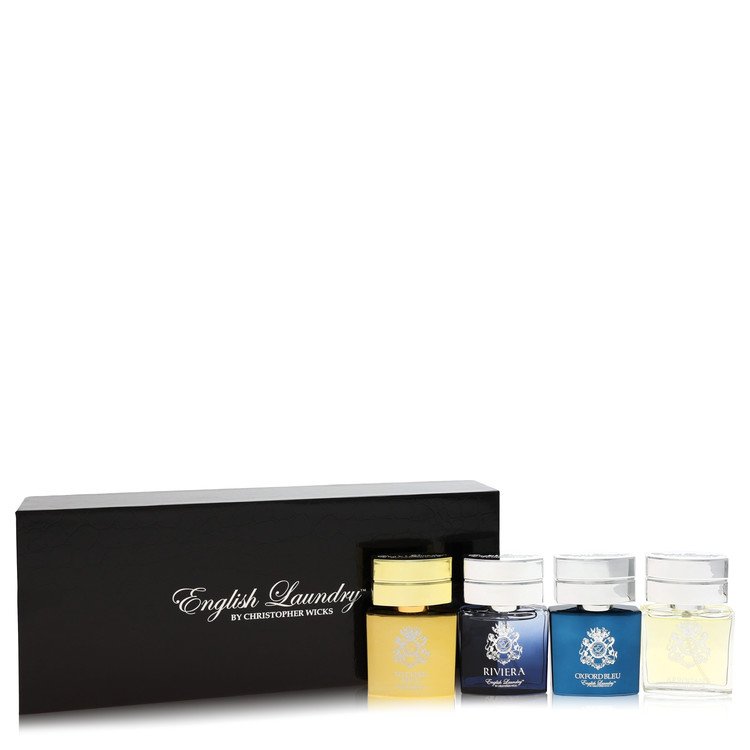 Arrogant by English Laundry Gift Set -- Gift Set Includes Notting Hill, Riviera, Oxford Bleu, And Arrogant, All In .68 Oz Mini Eau De Parfum Sprays for Men