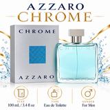 Chrome Azzaro by Azzaro 3.38 Oz Eau De Toilette Spray for Men