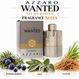 Azzaro Wanted by Azzaro 3.38 Oz Eau De Parfum for Men