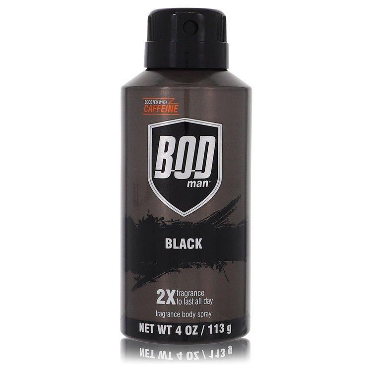 Bod Man Black by Parfums De Coeur 4 Oz Body Spray for Men