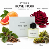 Rose Noir by Byredo 3.3 Oz Eau De Parfum Spray In Box for Unisex