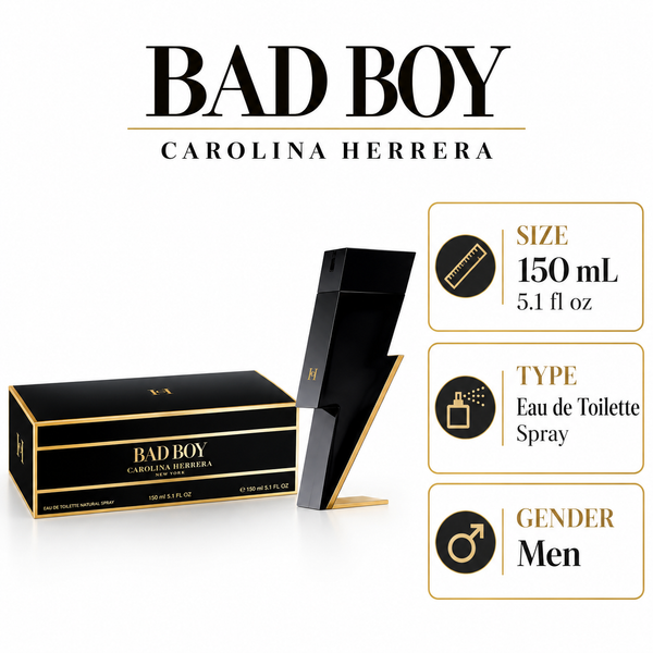 Bad Boy by Carolina Herrera 5.1 Oz Eau De Toilette Spray for Men