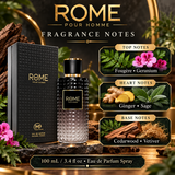 Rome Pour Homme by Bharara 3.4 Oz Eau De Parfum Spray for Men