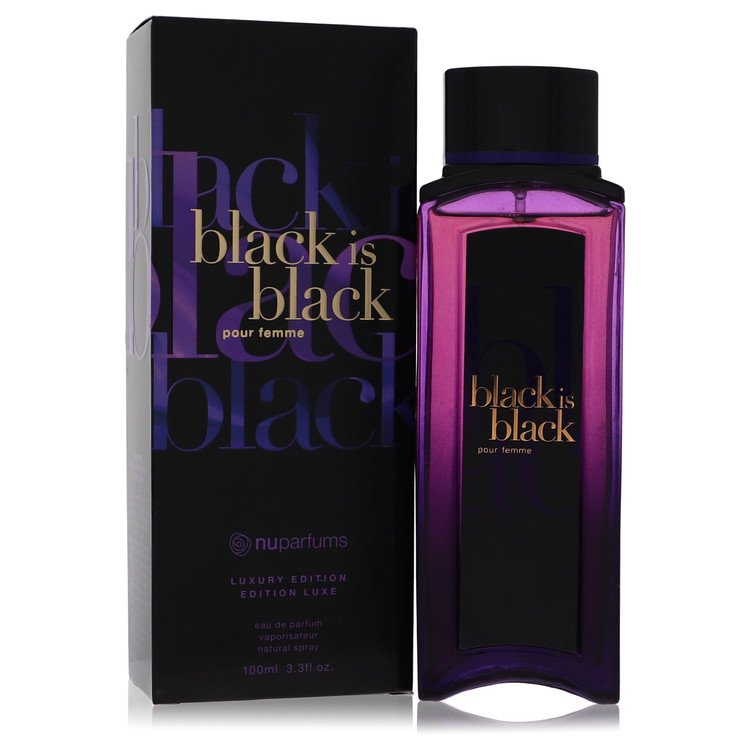 Black Is Black by Nu Parfums 3.3 Oz Eau De Parfum Spray for Women