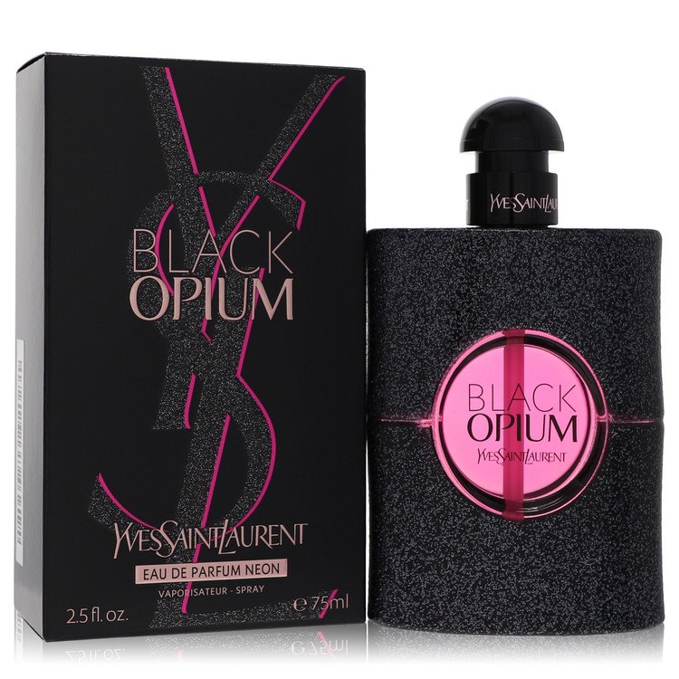 Black Opium by Yves Saint Laurent 2.5 Oz Eau De Parfum Neon Spray for Women