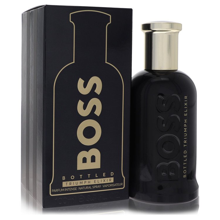 Boss Bottled Triumph Elixir by Hugo Boss 3.4 Oz Eau De Parfum Intense Spray for Men