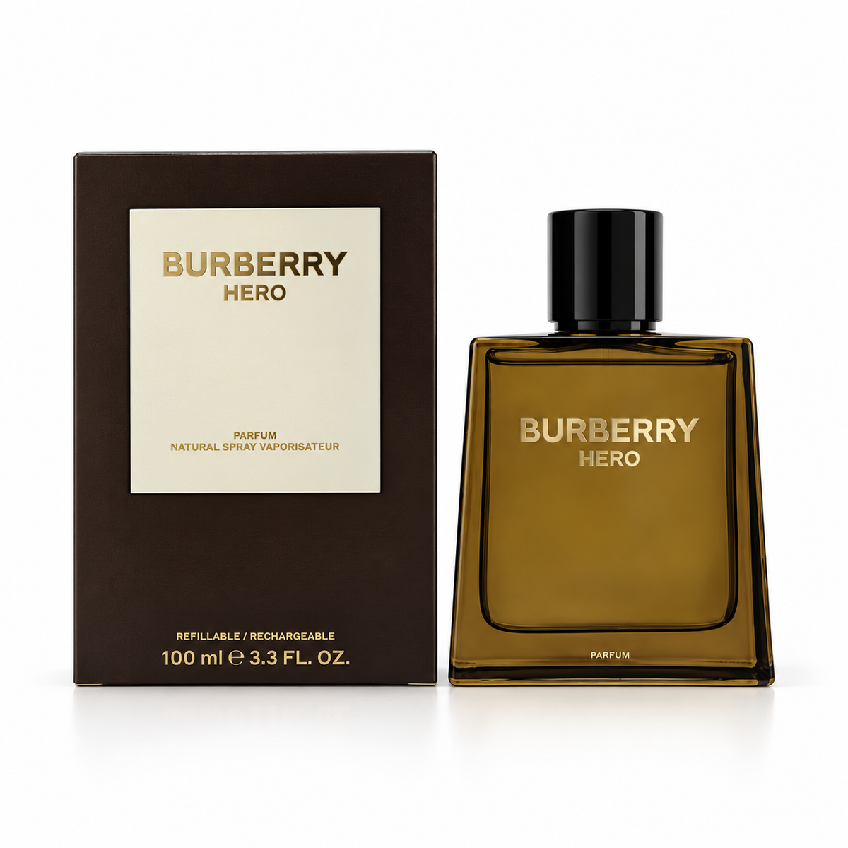 Burberry Hero by Burberry 3.3 Oz Parfum Spray In Box for Men