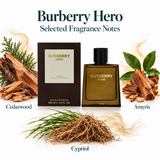 Burberry Hero by Burberry 3.3 Oz Parfum Spray In Box for Men