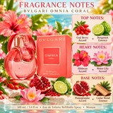 Omnia Coral by Bvlgari 3.4 Oz Eau De Toilette Spray In Box for Women