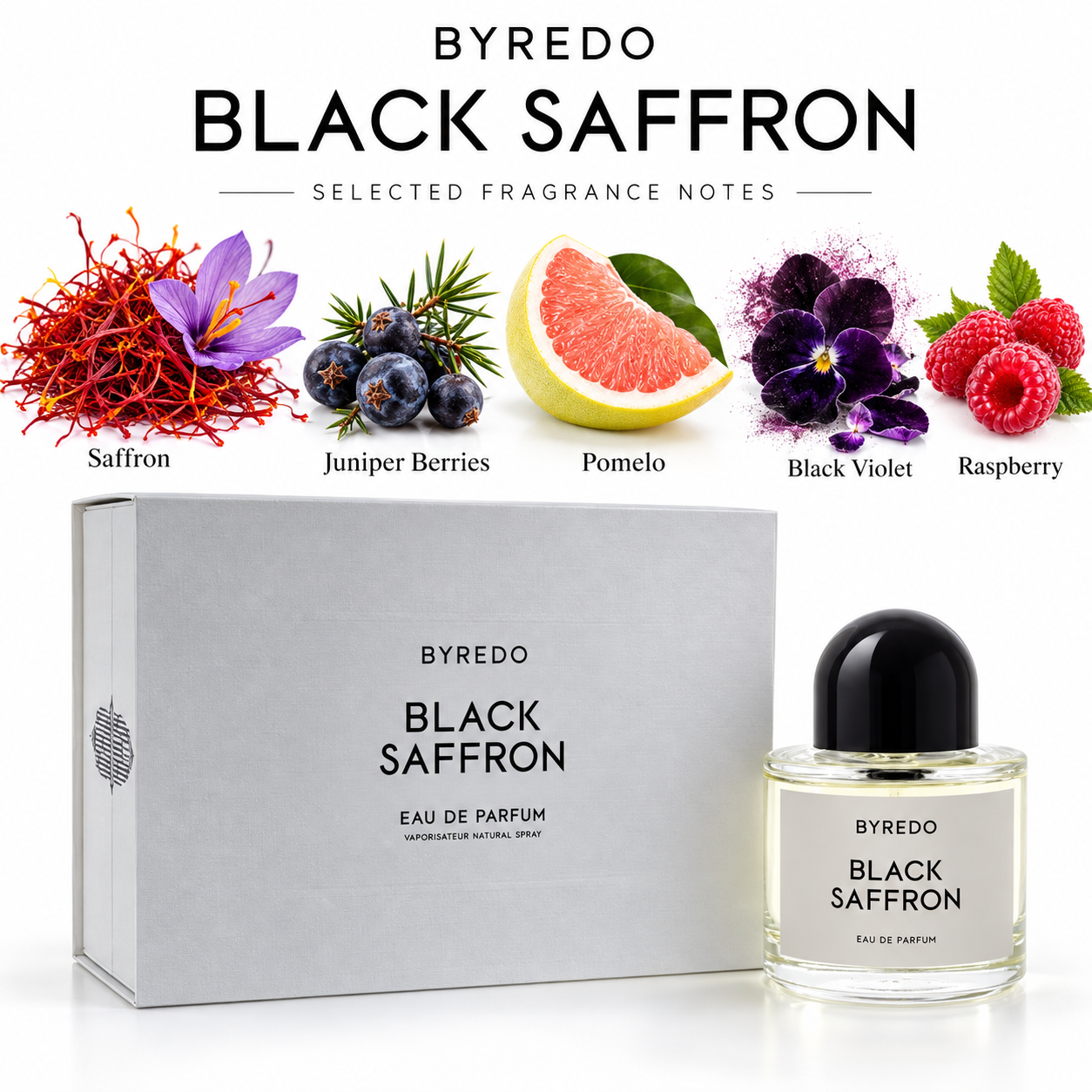 Black Saffron by Byredo 3.4 Oz Eau De Parfum Spray for Unisex enhanced image 1