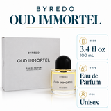 Oud Immortel by Byredo 3.3 Oz Eau De Parfum Spray In Box for Unisex
