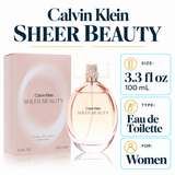 Sheer Beauty by Calvin Klein 3.3 Oz Eau De Toilette for Women