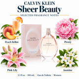 Sheer Beauty by Calvin Klein 3.3 Oz Eau De Toilette for Women