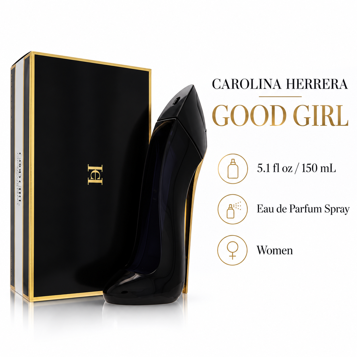 Good Girl by Carolina Herrera 5.1 Oz Eau De Parfum Spray In Box for Women