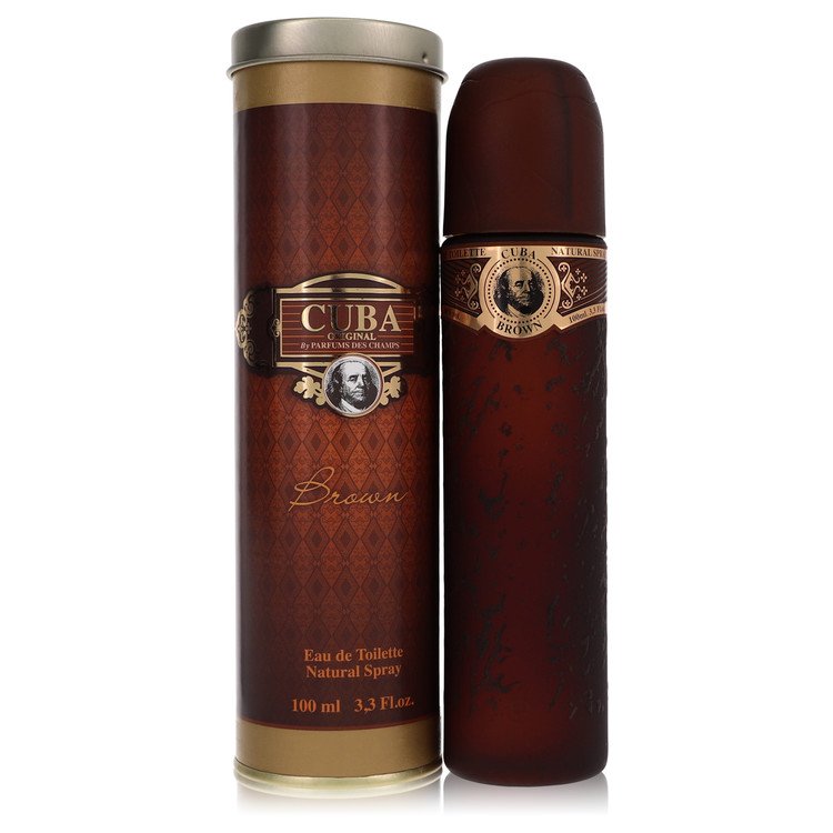 Cuba Brown by Fragluxe 3.4 Oz Eau De Toilette Spray for Men
