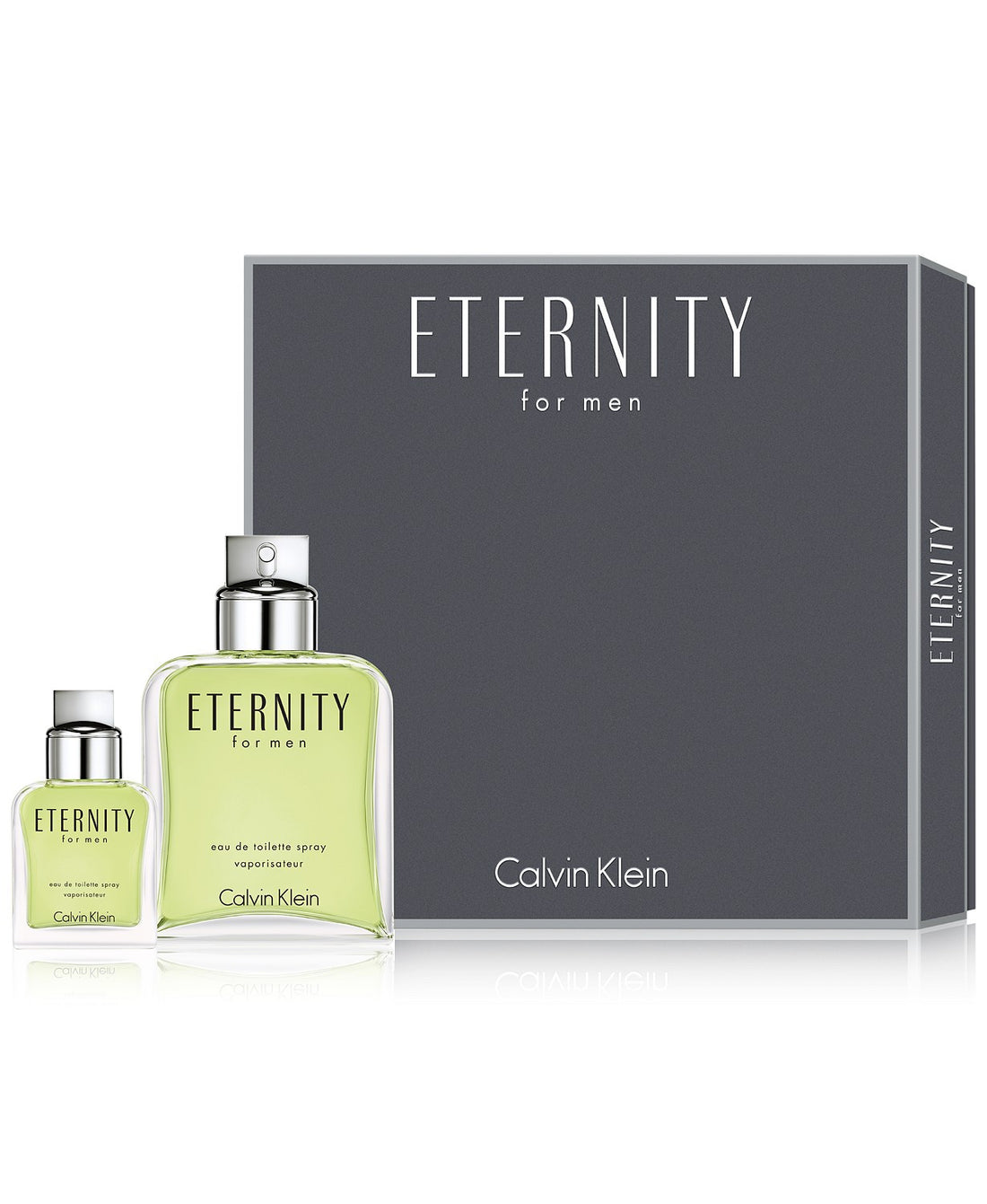 Calvin Klein Eternity 2Pcset 3.4 Oz Eau De Toilette Spray / 1 Oz Eau De Toilette Spray By Calvin Klein For Men
