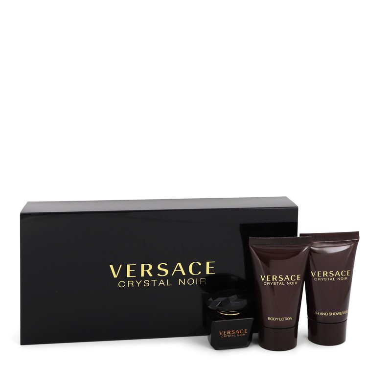 Crystal Noir By Versace Perfume 0.17 Oz Eau De Toilette Splash For Women - Gift Set