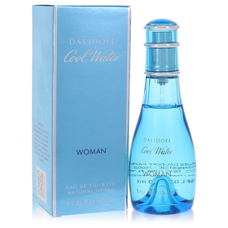 Cool Water By Davidoff Perfume 1.7 Oz Eau De Toilette Spray For Women - Box