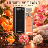 Eternity Flame by Calvin Klein 3.4 Oz Eau De Parfum Spray In Box for Women