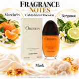 Obsession by Calvin Klein 3.4 Oz Eau De Parfum Spray for Women