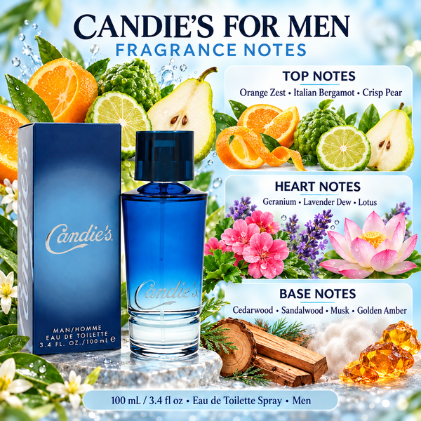 Man by Candies 3.4 Oz Eau De Toilette Spray for Men