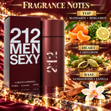 212 Sexy by Carolina Herrera 3.4 Oz Eau De Toilette Spray In Box for Men