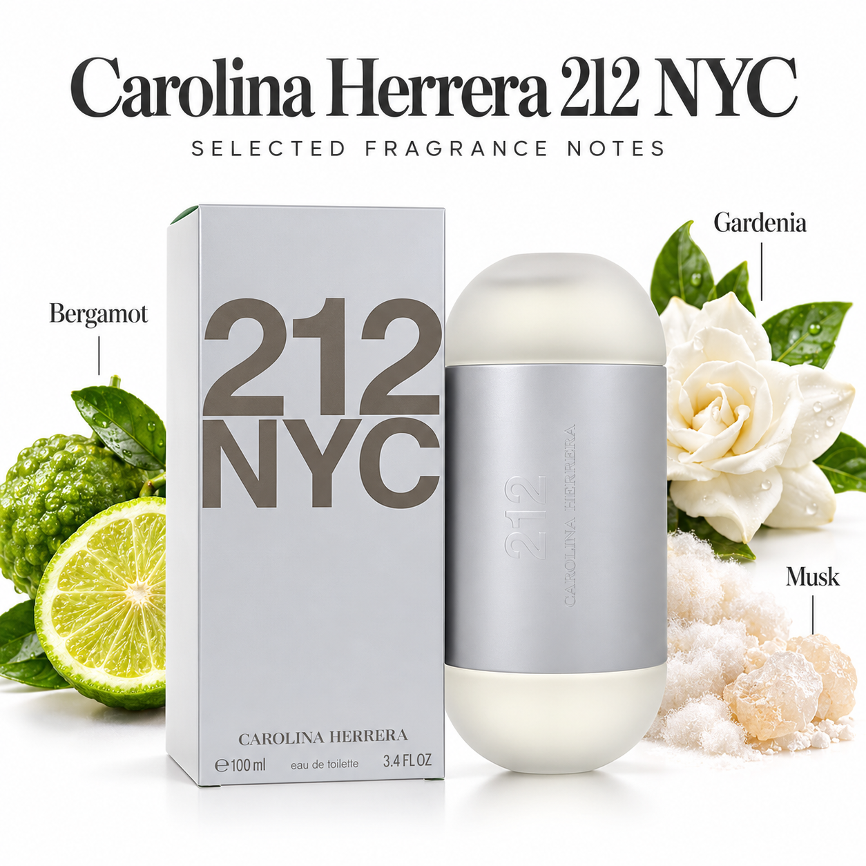 Carolina Herrera 212 NYC — 3.4 fl oz / 100 mL — main