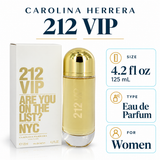 212 Vip by Carolina Herrera 4.2 Oz Eau De Parfum Spray In Box for Women
