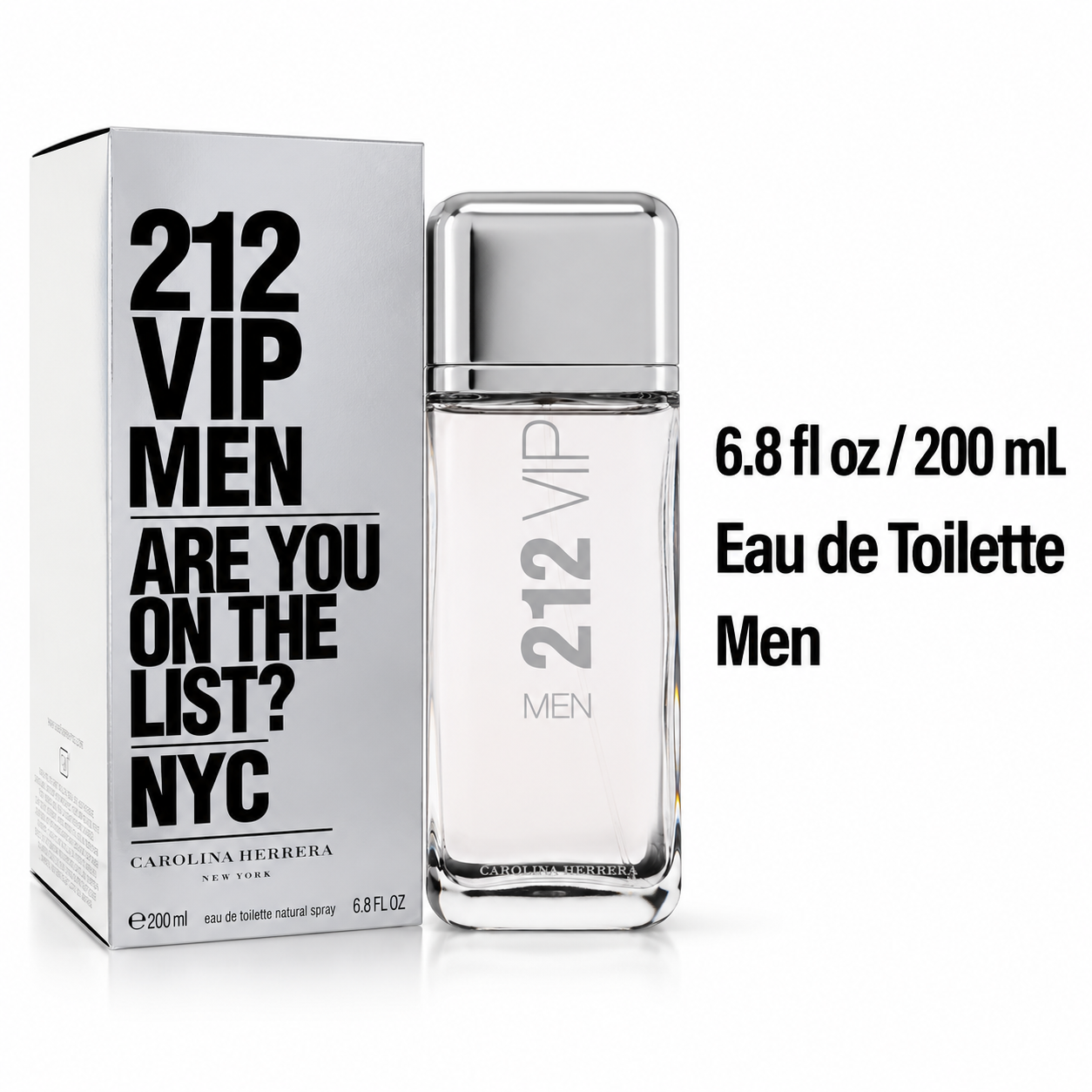 212 Vip by Carolina Herrera 6.8 Oz Eau De Toilette for Men