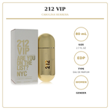 212 Vip by Carolina Herrera 2.7 Oz Eau De Parfum Spray for Women