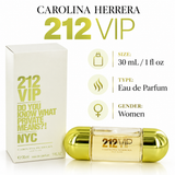 212 Vip by Carolina Herrera 1 Oz Eau De Parfum Spray for Women