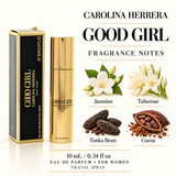 Good Girl by Carolina Herrera 0.34 Oz Eau De Parfum Spray Mini for Women