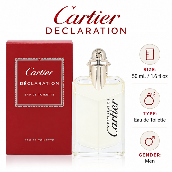Declaration by Cartier 1.6 Oz Eau De Toilette Spray for Men