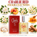 Charlie Red by Revlon 3.4 Oz Eau De Toilette Spray In Box for Women