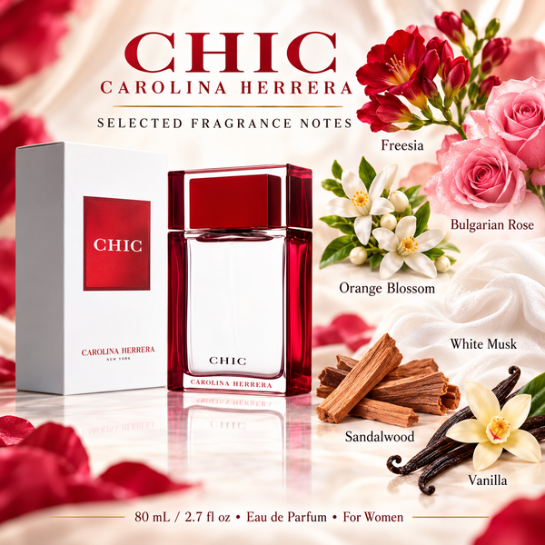 Chic by Carolina Herrera 2.7 Oz Eau De Parfum Spray for Women