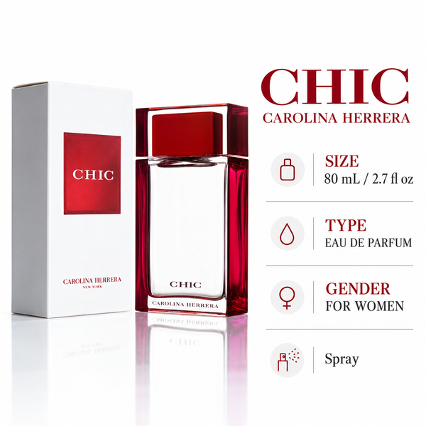 Chic by Carolina Herrera 2.7 Oz Eau De Parfum Spray for Women