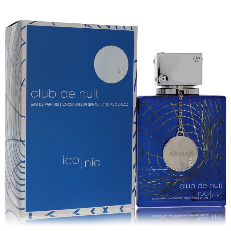 Club De Nuit Blue Iconic by Armaf 3.6 Oz Eau De Parfum Spray In Box for Men