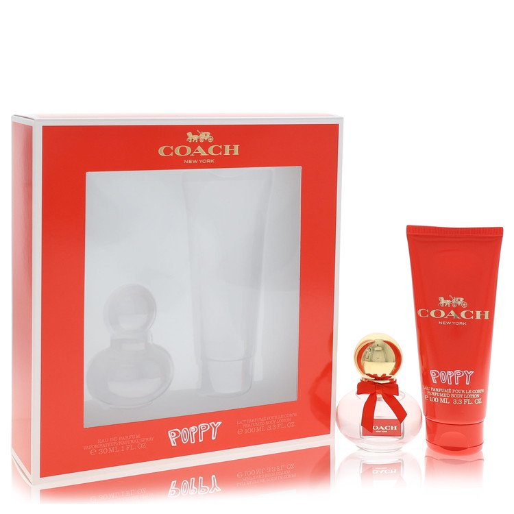 Poppy Picture Box by Coach 1.0 Oz Eau De Parfum Spray for Women 2 Pc Set
