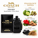 Coach New York by Coach 2 Oz Eau De Parfum Spray In Box for Men