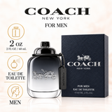 New York by Coach 2.0 Oz Eau De Toilette Spray for Men