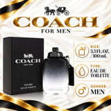 Coach New York by Coach 3.3 Oz Eau De Toilette Spray In Box for Men