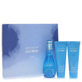 Cool Water by Davidoff 3.4 Oz Eau De Toilette Body Lotion Gift Set for Women
