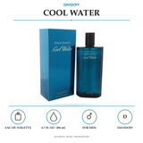 Cool Water by Davidoff 6.7 Oz Eau De Toilette Spray In Box for Men