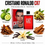 Cr7 by Christiano Ronaldo 3.4 Oz Eau De Toilette Spray for Men