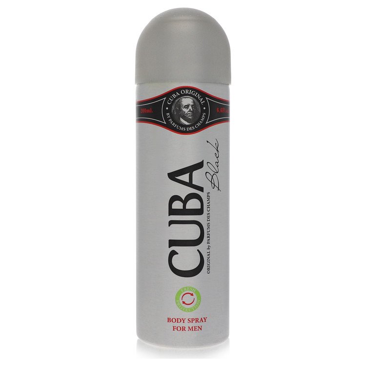 Cuba Black by Fragluxe 6.6 Oz Body Spray for Men