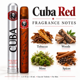 Red by Cuba 1.17 Oz Eau De Toilette Spray for Men